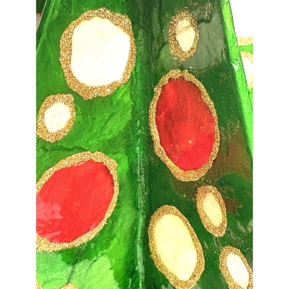 Mackenzie-Childs Jolly Dot Tree Capiz Shell Christmas Tree 19” Tall - Picture 7 of 12